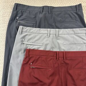 Primo Golf Pants Men's 38 Short Lot Of 3 Performance Joggers Stretch Ankle zip